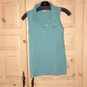 Lacoste colored sleeveless tank